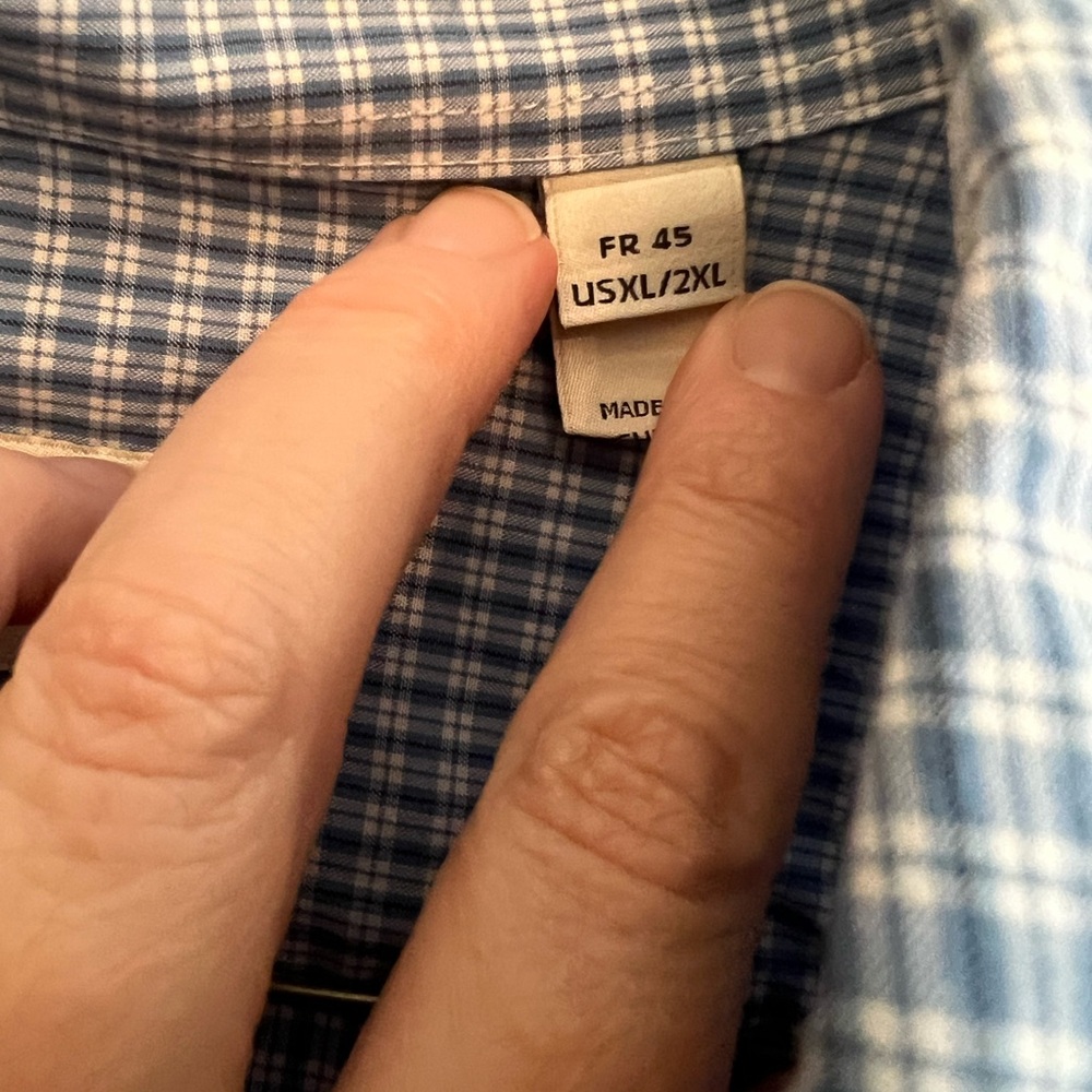 Lacoste Blue Casual Button Down Shirt - Picture 3 of 5